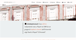 Desktop Screenshot of orientexpress.na.it